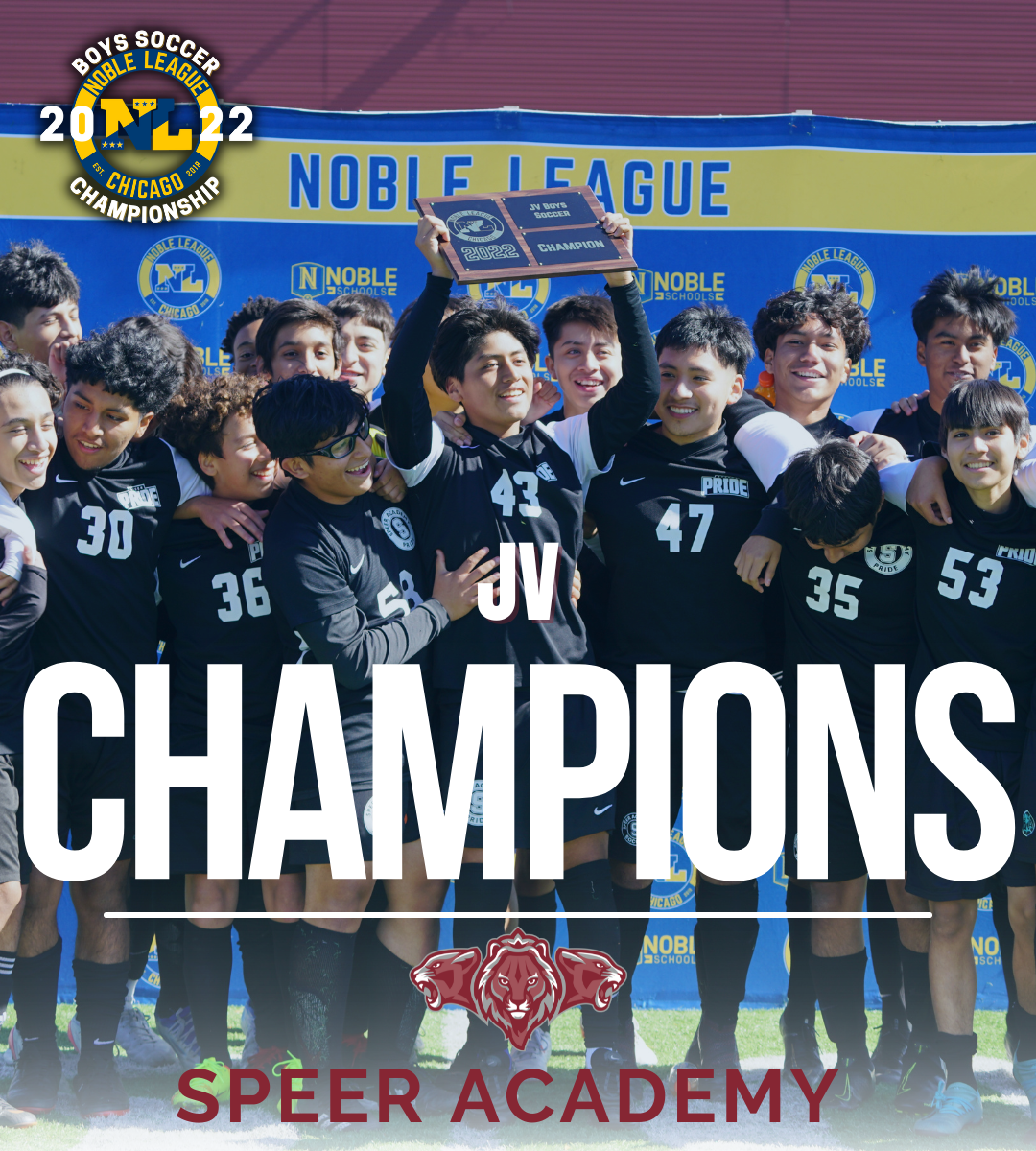 2021-2022 Boys JV Soccer Champions!