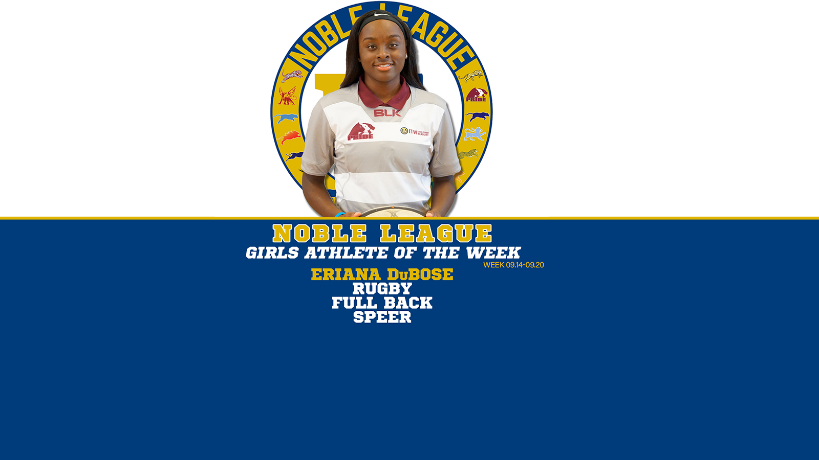 Eriana DuBose Named Girls Athlete of the Week!
