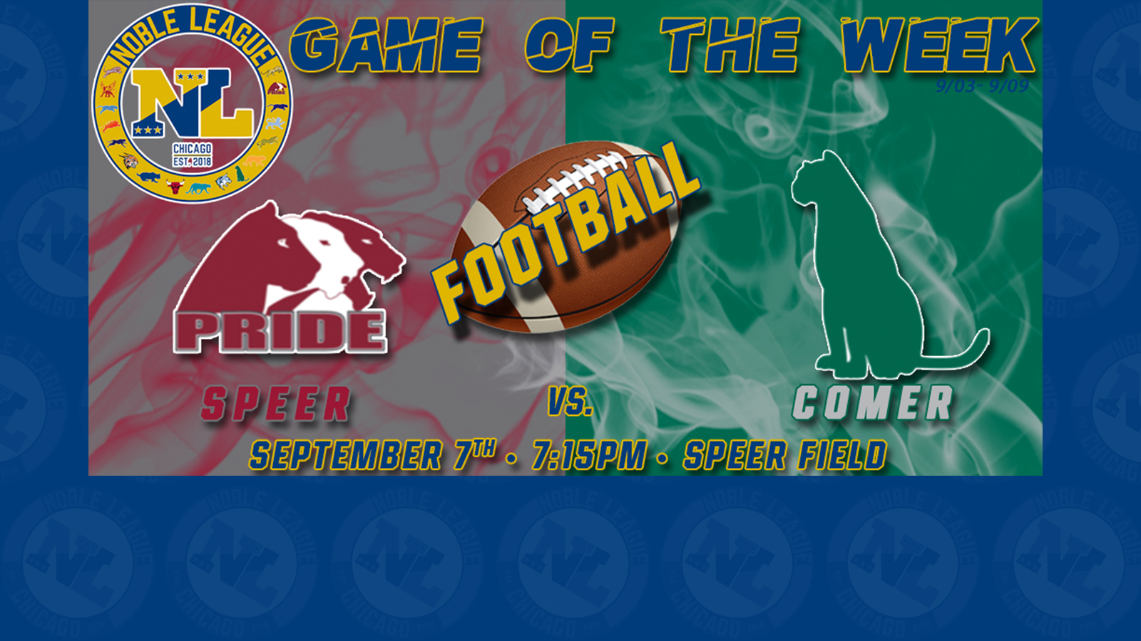 FOOTBALL GAME OF THE WEEK: Speer vs. Comer!