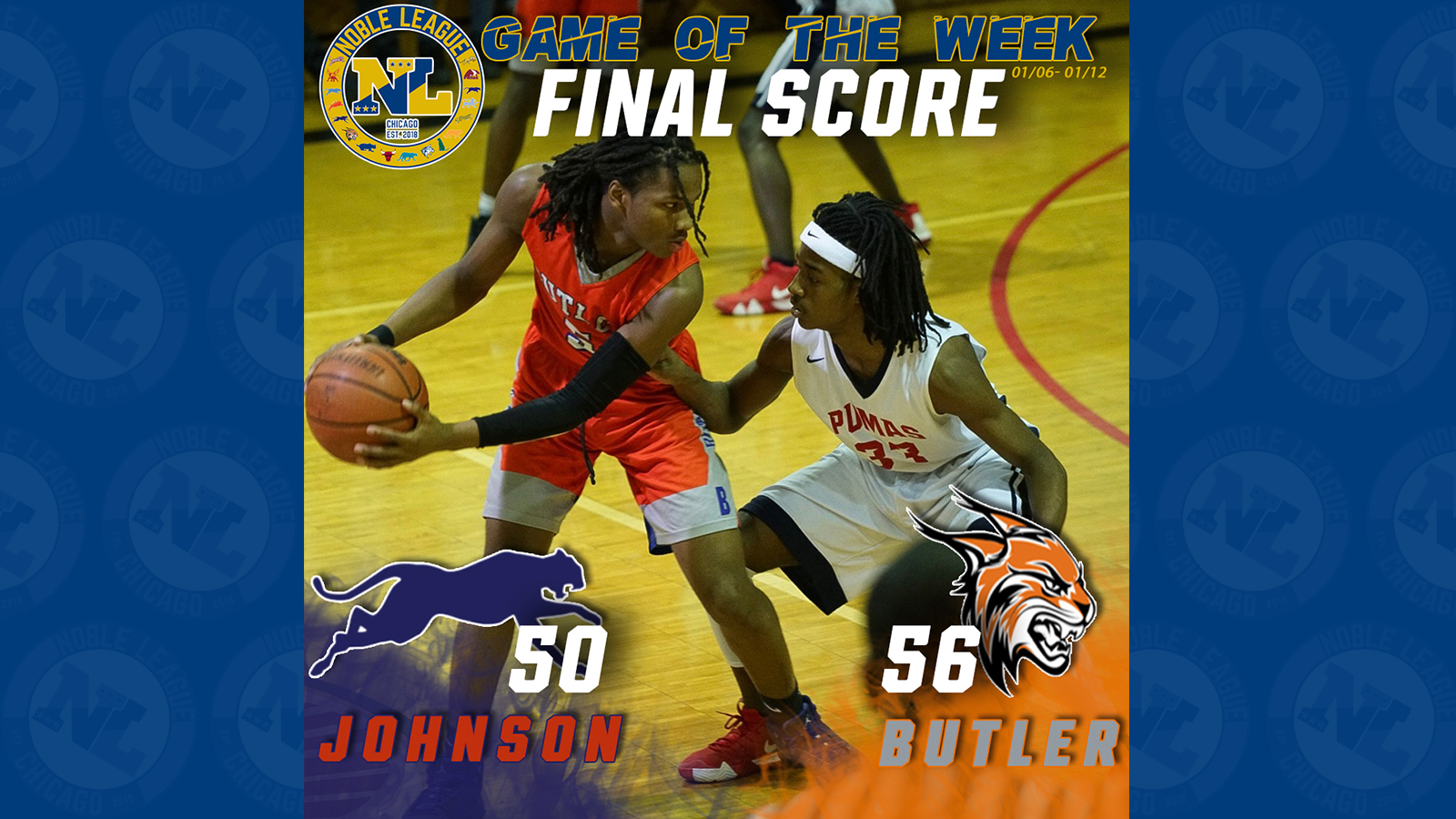 Boys Basketball Game of the Week Final! Butler Wins 56-50 Over Johnson