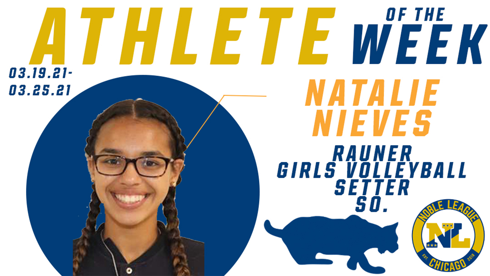 Natalie Nieves Named Athlete of the Week!
